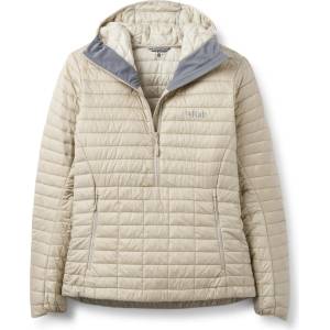 Rab Дамско пухено яке Rab Women's Microlighter Pullover Hoody Down jacket - Dark Pebble - размер 40 (EU) (104-6845-0313)
