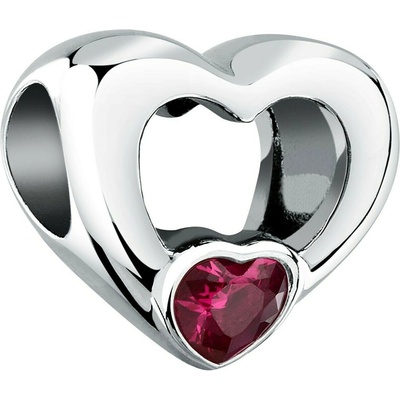 Morellato Ocelový korálek ve tvaru srdce s krystalem Drops SCZ1408