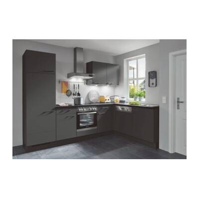 Lightstyle SET KUCHYNĚ K1 TOUCH, BŘIDLICOVĚ ŠEDÁ, LEVÁ VARIANTA, VČETNĚ SPOTŘEBIČŮ