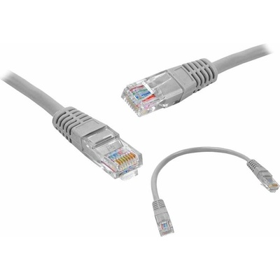 Lexton 371203550S UTP, patch, RJ45 CAT5E, 0,25m, šedý