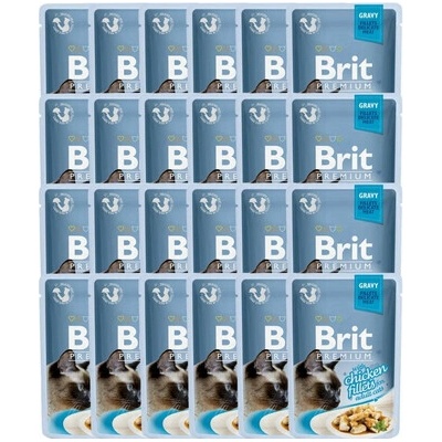 Brit Premium Cat Delicate Fillets in Gravy Chicken 24 x 85 g