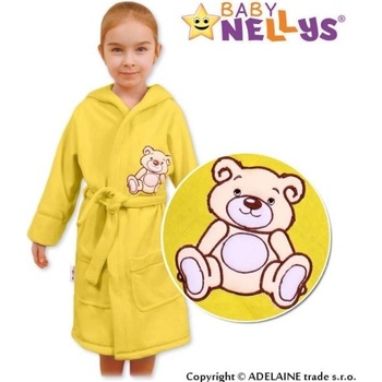 Baby Nellys dětský župan Medvídek Teddy Bear krémový