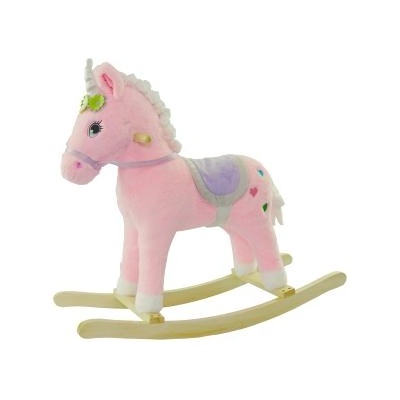 Wiky Еднорог люлеещ се с ефекти розов 74x28x65 см