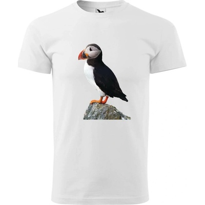 Dobrý Triko pánské tričko Papuchálek Bílá