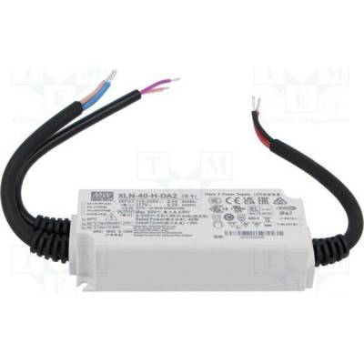 MEAN WELL XLN-40-H-DA2 Napájecí zdroj: spínaný; LED; DALI 2; 40W; 9÷54VDC; 600mA÷1,4A