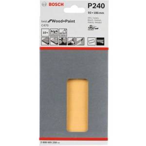 Bosch Шлайфхартия BOSCH C470 93 x 186 мм, 240 (10 бр. ) 2608605258 (2608605258)