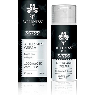 weednesscbd Възстановяващ крем за пресни татуировки с 1000 mg CBD (100ml)