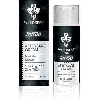 weednesscbd Възстановяващ крем за пресни татуировки с 1000 mg CBD (100ml)