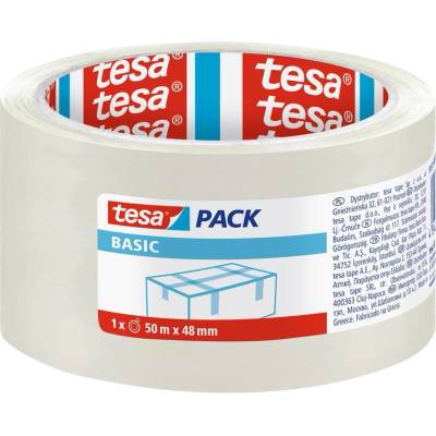 Tesa Páska BASIC, baliaca x epiaca, transparentná, 48 mm x 50 m