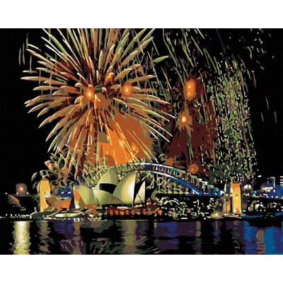 zuty Malování podle čísel Sydney 50 x 40 cm vypnuté plátno na rám
