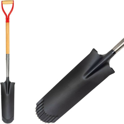 Strend Pro Premium RedShark úzky drenážny s drevenou násadou D 1280 mm