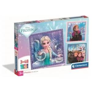 Clementoni Puzzle SuperColor Frozen 3x48 pieces (25021)