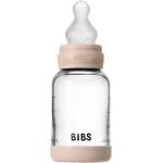 BIBS Стъклена бебешка бутилка Bibs - Със силиконов биберон, 120 ml, Blush (50191244) - baby