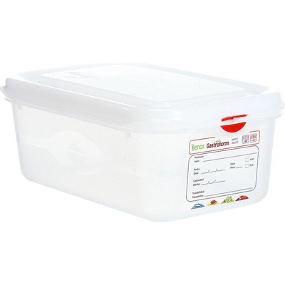 Denox gastronádoba GN1/4 s víkem GASTRONOX, 100 mm, polypropylen, objem 2,8 L, hermetická 12410_030