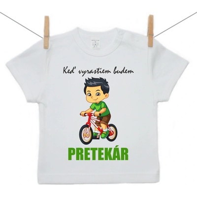 Boodyy Tričko s krátkym rukávom Keď vyrastiem budem pretekár