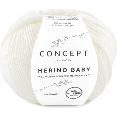 Katia Merino Baby Farba: 01 - White