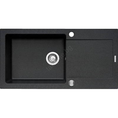 Pyramis 70089601 - Мивка MIDO 100x50 см гранит, черна (PY0030)