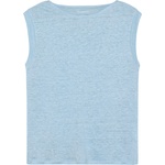 KnowledgeCotton Apparel Дамски топ Knowledgecotton apparel Women's Loose Fold Up Linen Top - Skyway (916-4446-0513)