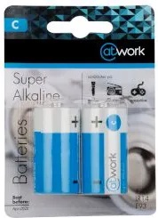 @Work Батерия алкална c 1.5v 2 бр