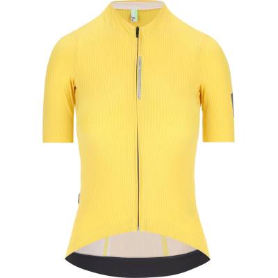 Q36.5 Дамска фланелка с къс ръкав за колоездене Q36.5 Women's Dottore Pro Jersey Cycling jersey - Naples Yellow (156-2425-0413)