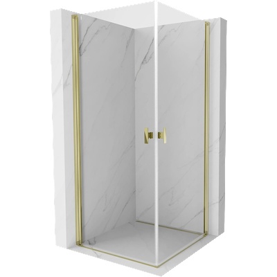 Mexen Mist-B Duo сгъваема душ кабина 80 x 80 см, прозрачна, златна - 8A2-080-080-50-00 (8A2-080-080-50-00)