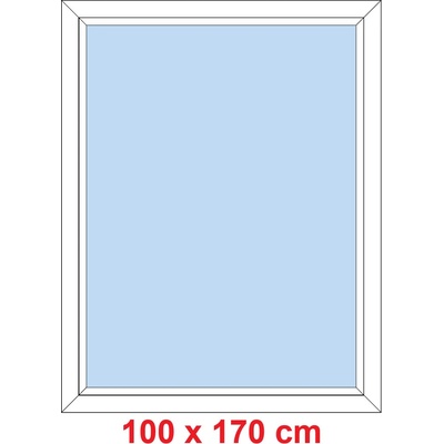 Soft Plastové okno 100x170 cm FIX neotevíravé