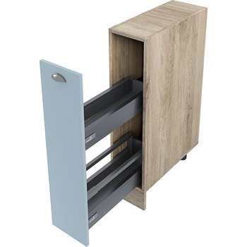 ИРИМ Долен кухненски шкаф бутилиера Сити АРФ-Деним мат-06-58 20 см