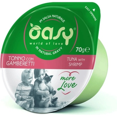 OASY More Love Tuna with shrimp 70 g