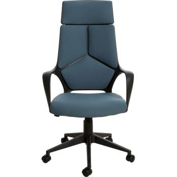 Force Black директорски стол с тъмно ментова дамаска