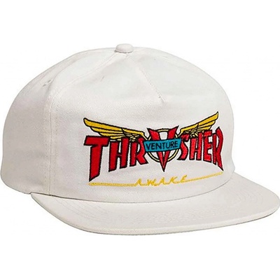 THRASHER X VENTURE TRUCK COLLAB SNAPBACK HAT / White
