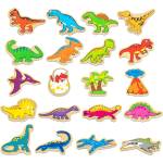 Viga Toys Дървени магнитни фигурки, Viga - Динозаври (50289)