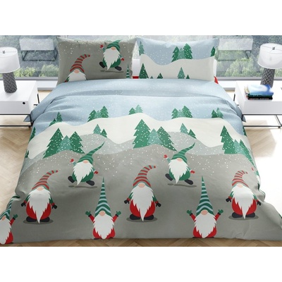Bierbaum flanel obliečka 3454 Pixie Blue 140x200 70x90