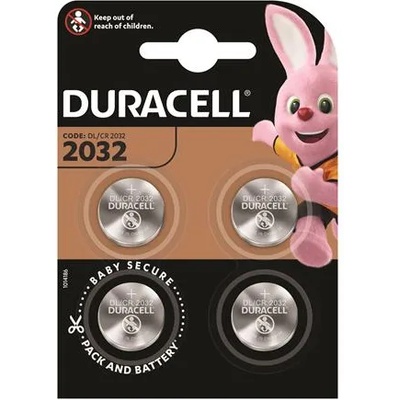 Duracell Клетъчна батерия cr2032, 4 броя, duracell 10pp040033 (10pp040033)