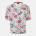 HUGO BOSS Риза с къс ръкав Hugo Men's Beach Short Sleeve Relaxed Fit Shirt - White AOP 103