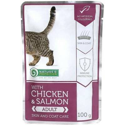 Nature's Protection Cat Adult Chicken & Salmon 100 g