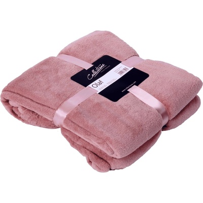 Collectione Ružový plyšový pléd Olaf old pink 150x200