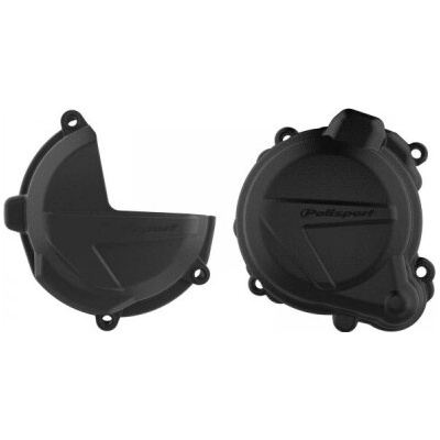 POLISPORT sada krytu alternátoru a spojky BETA 300 RR 18-24; XTRAINER 300 18-26 barva černá (8463300001+8465800001)