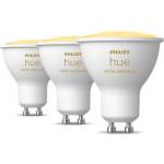 Philips Смарт сет димируеми LED лунички Philips Hue White Ambiance, 3 бр. , 4.2W, 400 lm, GU10, 2100-6500K (12NC929003666703)