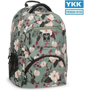 Ars Una Ученическа раница Ars Una ERGO - Flowery green (5535)