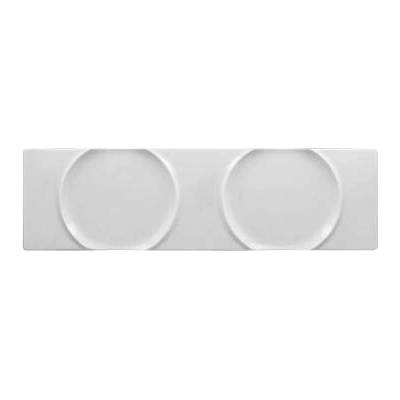 RAK Porcelain Moon talíř se dvěma prolisy 41x12cm na zvon