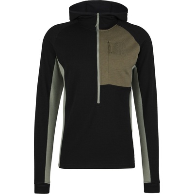 Stoic Мъжки вълнен пуловер Stoic Merino260 StadjanSt. 3/4 Zip w. Hood Merino hoodie - Black Multi (005-3488-0911)