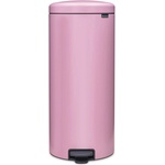 Brabantia Кош за боклук с педал Brabantia NewIcon 1010443, 30 л, Плавно затваряне, Противоплъзгаща основа, Розов (1010443)