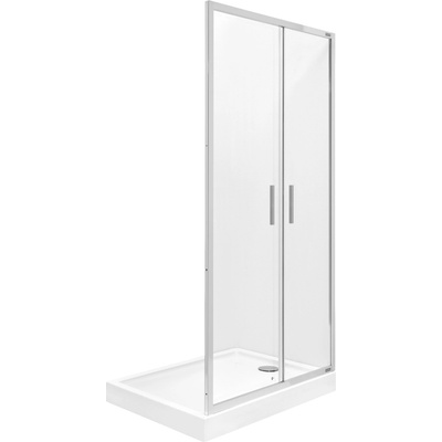 Roca Town-N sprchové dveře 90 cm skládací chrom lesk/průhledné sklo AMP2409012M
