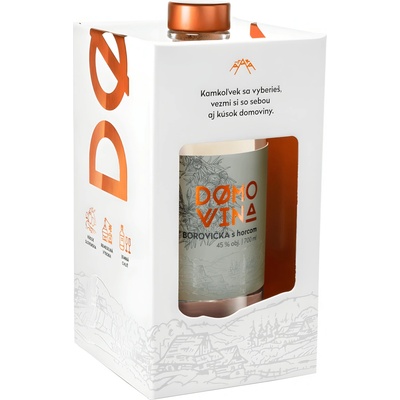 Domovina Borovička s Horcom 45% 0,7 l (karton)