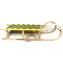 Acra sáně dřevěné rohačky modrá 125 cm