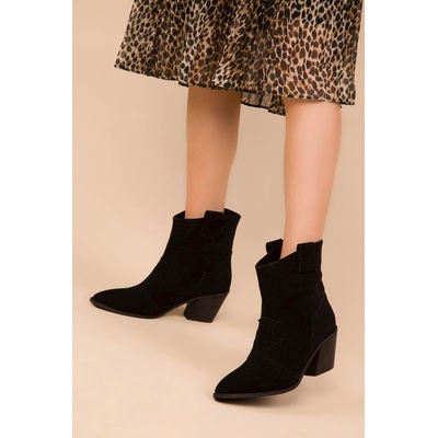 Soho Дамски боти с ток - Черни 988050 #271905 (271905_Черно)