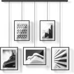 Umbra Черни метални рамки за стена в комплект от 5 броя 66x69 cm Exhibit - Umbra (1013426-040)