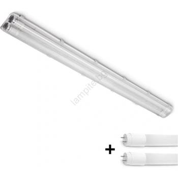 Brilagi -LED индустриална флуоресцентна лампа OPTIMA T8 2xG13/18W/230V 4000K IP65 128 см (BG1672)