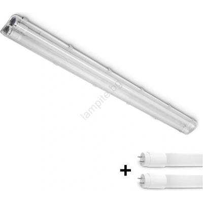 Brilagi -LED индустриална флуоресцентна лампа OPTIMA T8 2xG13/18W/230V 4000K IP65 128 см (BG1672)