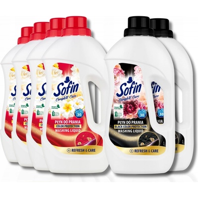 Sofin tekutý prací prostředek Color 4 x 1,5 l + Black 2 x 1,5 l